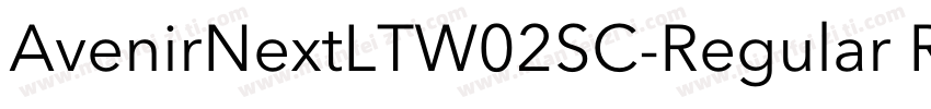 AvenirNextLTW02SC-Regular Regular字体转换